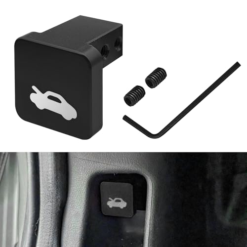 Surosha Hood Release Latch Handle Repair Kit, Hood Release Handle Replacement, Heavy Duty Billet Aluminum Cable Repair Kit, Car Accessories for Honda Civic 1996-2011, Element 2003-2011 (Black)