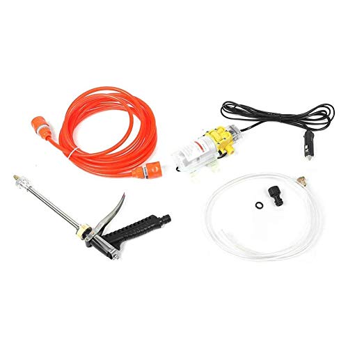 DEALPEAK 12V High Pressure Water Gun Car Wash Pump Ergonomic Grip Handle Car Wash Gun Kit for Auto Washing and Garden Watering