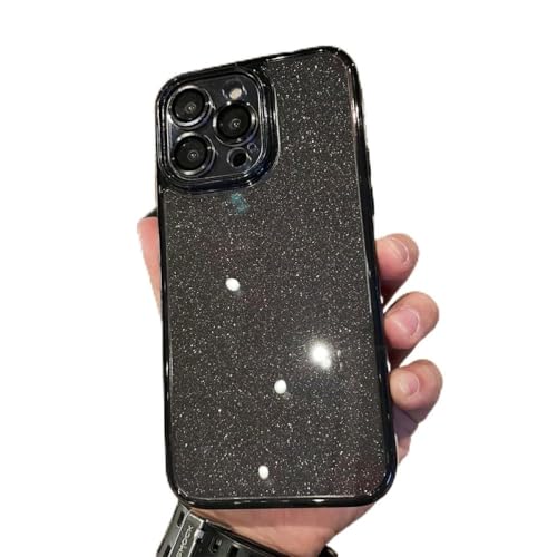 Étui de téléphone paillettes rose pour iPhone 14 Pro Max et modèles 13 12 11