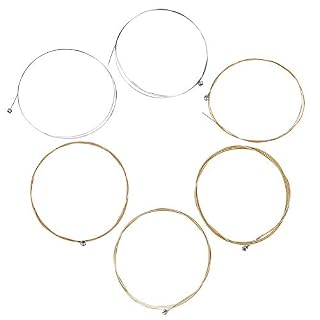Cordes pour Guitare Folk, 6Pcs Métal Cordes Set Pièce de rechange pour guitare folk classique – Image 6