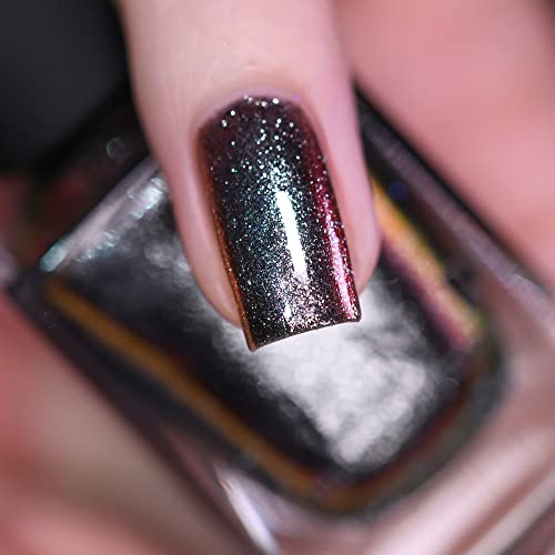 Image of ILNP Grand Entrance - Gunmetal Metallic Duochrome Nail Polish