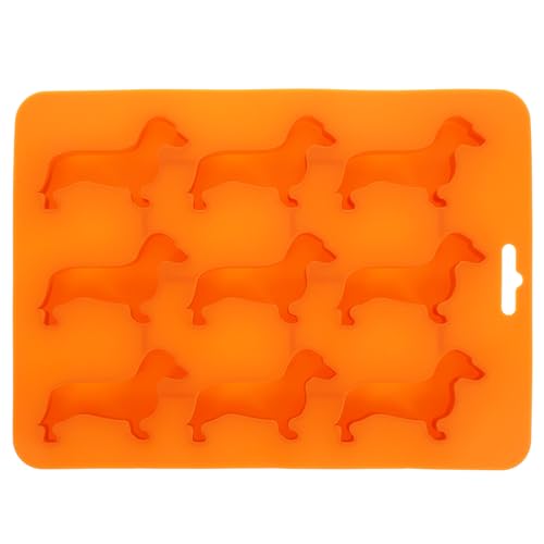 HEMOTON Silikon Eiswürfelform Kleine Hunde 9-Fach Eiswürfel Form Für Cocktails Und Backen 8.7X6.3X0.7 Zoll