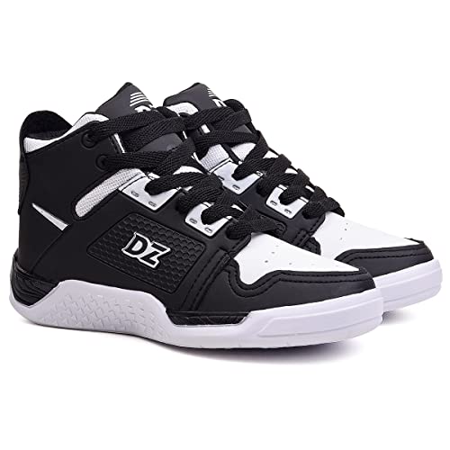 Tênis Bota Infantil Menina Air Monst Cano Alto DZU (Preto/Branco, br_footwear_size_system, big_kid,