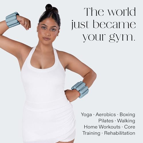 Image of Bala Bangles Wrist & Ankle Weights for Women & Men - Adjustable Weighted Bands - Soft Silicone Arm & Leg Weights for Pilates, Yoga, Walking, Barre, Home Workout & Strength Training Exercise