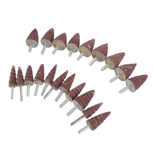 LOORGVEL 20個 錐形研磨ホイール 多転式サンドペーパー研削ヘッド 電動工具用多用途研磨アクセサリー