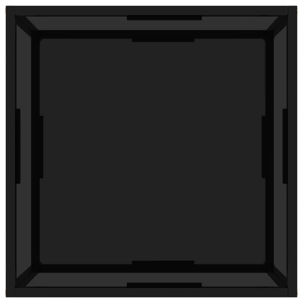 vidaXL - Couchtische - Couchtisch Schwarz 60x60x35 cm Hartglas