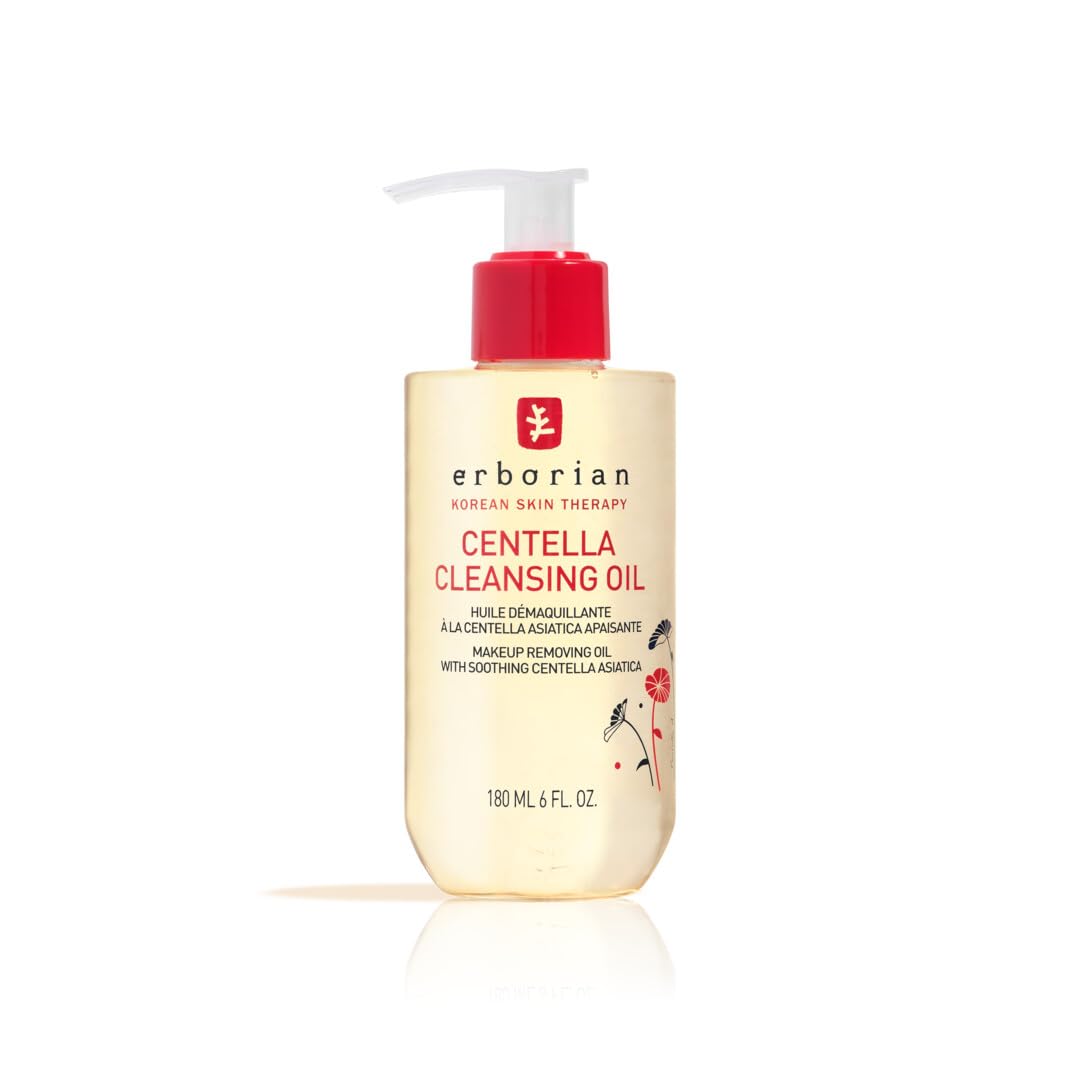 Erborian - Centella Cleansing - Huile/Gel démaquillante pour visage à la centella asiatica - Tous types de peaux - Soin cosmétique Coréen