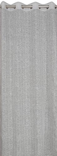Image of Exporthub Cotton Sheer Curtains 7 feet Long Set of 2 for Door Curtains Grey Color - (EHSPR064 74)