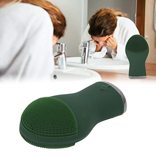 Limpador facial de silicone, cabeça de escova ampliada, vibração de alta frequência, ajuste de 5 mar