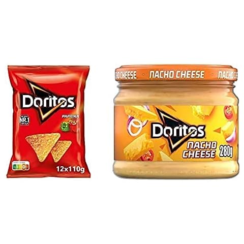 Doritos Paprika, 12x110g + Doritos Dip Nacho Cheese 6x280G Cover