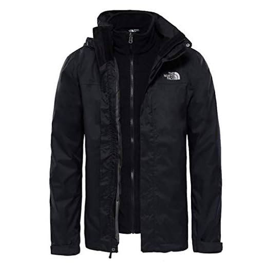 The North Face Evolve II Triclimate Chaqueta, Hombre, Negro (TNF Black), S