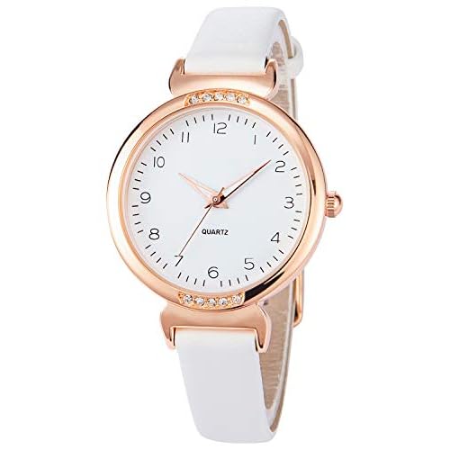 NUOVO Women Watch Silicone Watch for Ladies Sports Watch Casual Watch Crystal Accented Leather Strap Watch Analog Display Watch