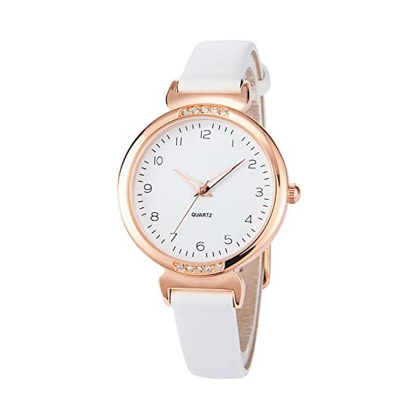 NUOVO Women Watch Silicone Watch for Ladies Sports Watch Casual Watch Crystal Accented Leather Strap Watch Analog Display Watch