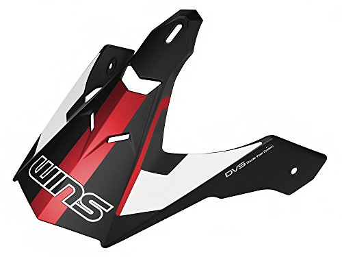 ウインズジャパン(WINS JAPAN) WINS X-ROAD バイザーピーク バイク用 マットホワイト/アイアンレッド