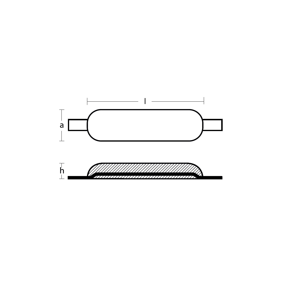 Tecnoseal Anodos - Oval C/Inserto kg 1,8 As. C.F.250- Ánodo de zinc náutico para barco inflable vela motor