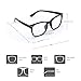 HUOZHI Fashion Square Blue Light Blocking Glasses - Clear Computer & Gaming Glasses for Women and Men