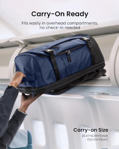 Image of tomtoc Travel Backpack 40L, TSA Carry On Bag Flight Approved, PFAS Free
