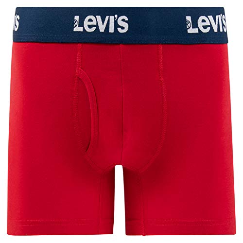 Levi'S Boxer Briefs For Men, Cotton Stretch Breathable Men'S Underwear 3 Pack Floral/Red/Blue thumb #2