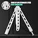 WodsWod Upgrade Butterfly Knife Trainer, Practice Training Butterfly Knife Tool, Balisong Trainer Unsharpened Blade