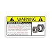 Funny SxS Side By Side Nuts Warning Decal Sticker HP