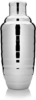 Lumian Luxury Bar Tools L0062 Bomber Cobbler Shaker Cocktail Professionale, Acciaio Inox, Argento, 500 ml
