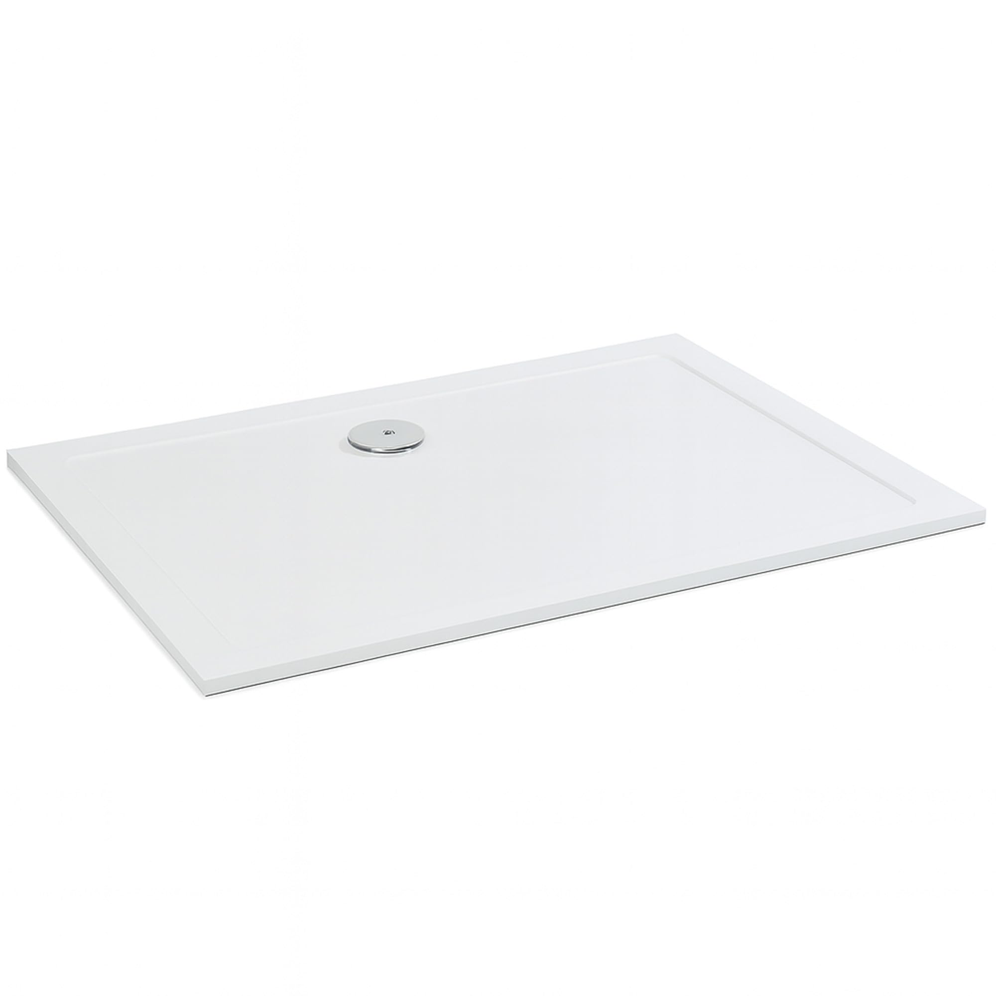 Go Bathrooms Rectangle Shower Tray 1200 x 700mm Low Profile 30mm Shower Tray Strong Gel Coated Finish Adjustable Height Showering Cubicle Tray | Delton