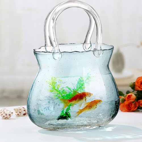 Vase en forme de sac à main transparent et multifonctionnel - 7
