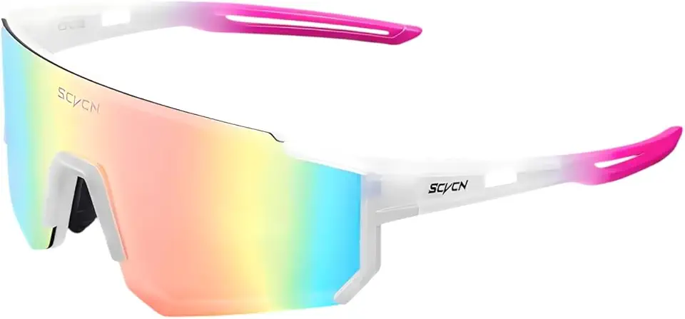 Óculos Esportivos Unissex para Ciclismo e Corrida com Antirreflexo Antirrisco e Proteção 400UV - SCVCN