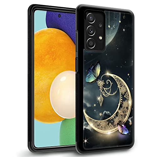 Coque Samsung Galaxy A32 5G DAIZAG dorée motif lune et papillon