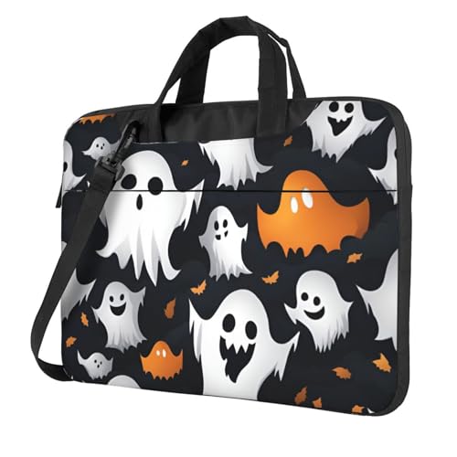 Sac pour ordinateur portable polyvalent à bandoulière motif fantôme rigide