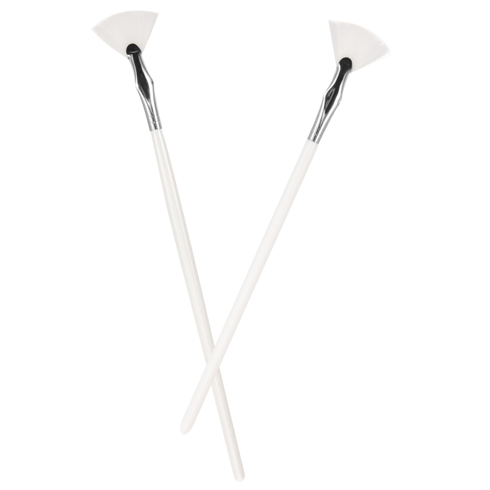 HAPINARY 2 Pack Fan Eyelash Brush Easy Application for Eyebrows Lashes Makeup Practice Tool for Women's Birthday Christmas New Year