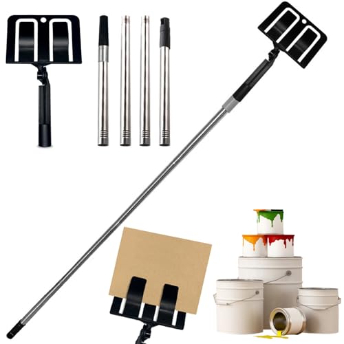 Support de bouclier de peinture réglable à 180 avec tige à 4 sections - 5