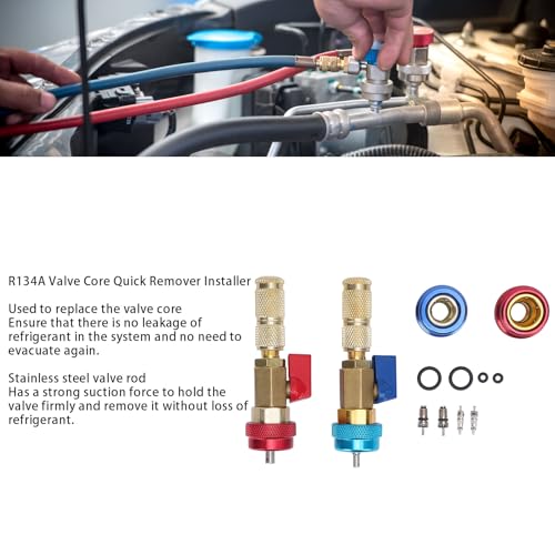 Kit extractor e instalador de válvula R134A para auto miniatura 2