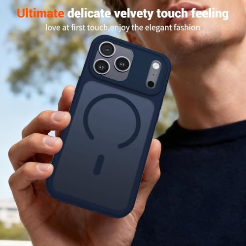 Image of AIBEX Back Cover Case for Apple iPhone 16 Pro Max MagSafe Compatible | Slim Case with Wireless Charging Support | Anti-Scratch, Anti-Fingerprint & Lightweight Military-Grade Protective Cover - Purple