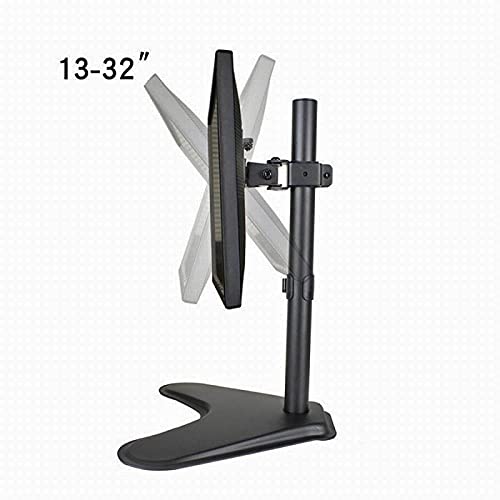 SIMPLETEK Supporto Base Braccio da Tavolo SCRIVANIA Stand Staffa Universale per TV E Monitor Fino A 8KG da 13" A 32" Regolabile in Altezza con Attacco VESA 75 100 75X75 100X100 in Alluminio