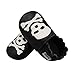 Mejale Baby Shoes Soft Soled Leather Moccasins Skull Infant Toddler Pre-Walker(6-12 Months,Black)