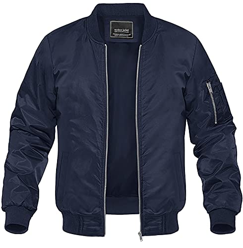 MAGNIVIT Men's Lightweight Bomber Jacket Windbreaker
