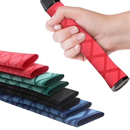 Gaine thermorétractable 40mm rouge pour réparer une poignée de raquette