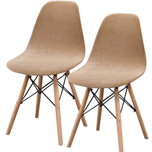 HLTQL Fundas para Sillas De Comedor Pack 4/2/6 Funda De Silla Nordica Terciopelo Fundas Sillas Ajustables Cocina ExtraíBles Y Lavables Cubiertas para Sillas (#15,2pcs)