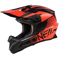 Ventilador M Confort O'NEAL | Casco de Motocross | MX Enduro | Carcasa de ABS, forro de confort, respiraderos para una óptima ventilación y refrigeración | Casco 1SRS STREAM V.23 | Adulto | Negro Rojo | Talla M (57/58 cm)