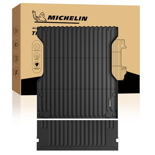 MICHELIN Truck Bed Mat & Tailgate Protector for 2024 2025 2026 Toyota Tacoma - 5 FT / 60.3 Short Bed 2PCS All-Weather Truck Bed Liner & Tailgate Mat Custom Fit Durable TPE Bedliner Non-Slip