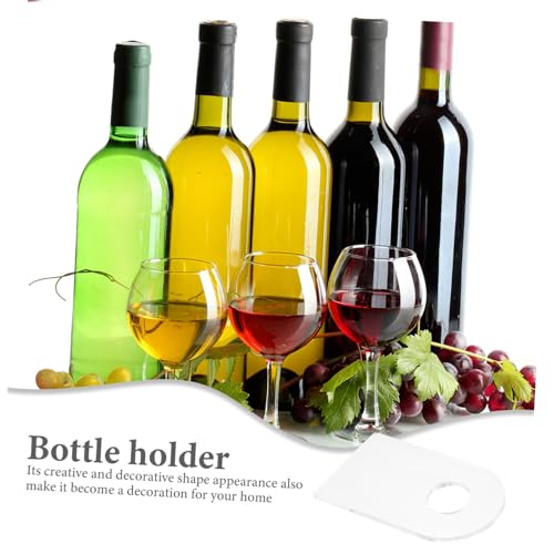 Soporte para botellas de vino acrílico KICHOUSE 2 piezas miniatura 4