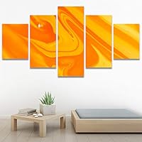 SIGNWIN 5 Panel Canvas Wall ArtAbstract Colorful Decorative ElementsModern Artwork for Home Decorations Ready to Hang - 60