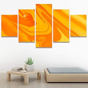 SIGNWIN 5 Panel Canvas Wall ArtAbstract Colorful Decorative...