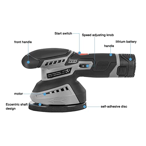 Machine de polissage de batterie Lithium portable à mouvement excentrique pour cirage auto - 4