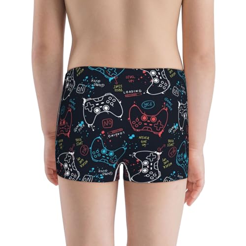 Boys' Cotton Boxer Brief Soft Underwear-Joystick Gamepad3