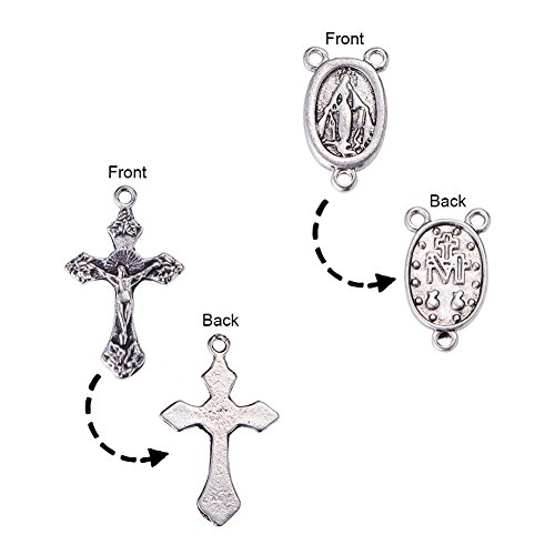 PandaHall 20pz Madonna Gesù Croce Pendenti
