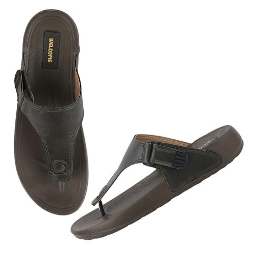 Image of URJO GLF 21 Men's Slippers /FlipFlops Lightweight Super Flexible Arch Support Durable Anti Skid & Stylish Dailywear Slippers /FlipFlops for Men