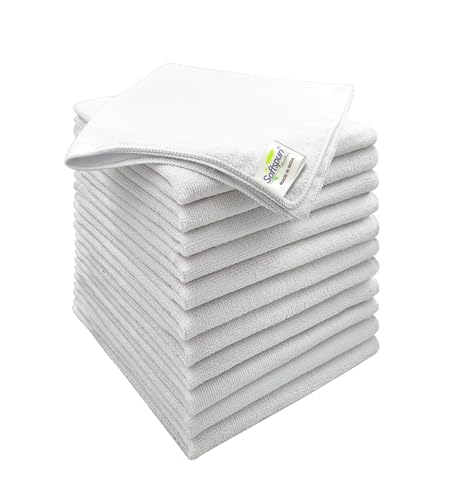 SOFTSPUN Microfiber Cloth 40x40 cms Multi-Color - Thick Lint & St...