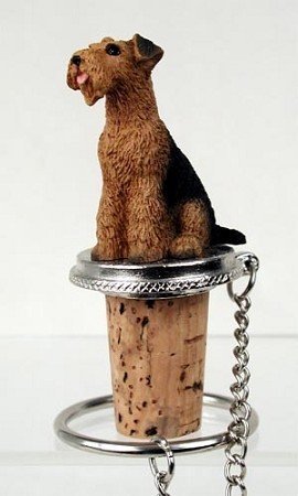 Conversation Concepts Airedale Dog Wine Bottle Stopper Dtb38